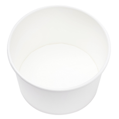 Wholesale 8 oz Eco-Friendly White Ice Cream Paper Cups (90.8mm) - 1,000 ct