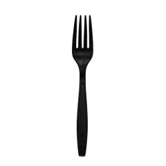 Wholesale Heavy Weight Bio-Based Forks Black - 1,000 ct