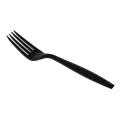 Wholesale Heavy Weight Bio-Based Forks Black - 1,000 ct