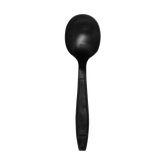 Wholesale Heavy Weight Bio-Based Soup Spoons Black - 1000 ct