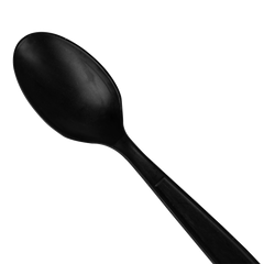 Wholesale Heavy Weight Bio-Based Tea Spoons Black - 1000 ct