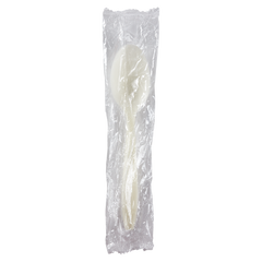 Wholesale Heavy Weight Bio-Based Tea Spoons - Wrapped - 1,000 ct