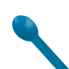 Wholesale Heavy Weight Bio-Based Spoons Teal Blue - 1,000 ct