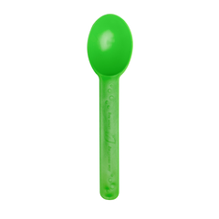 Wholesale Heavy Weight Bio-Based Spoons Green - 1,000 ct
