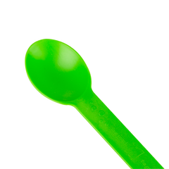 Wholesale Heavy Weight Bio-Based Spoons Green - 1,000 ct
