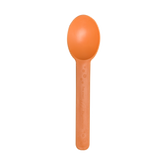 Wholesale Heavy Weight Bio-Based Spoons Tangerine Orange - 1,000 ct