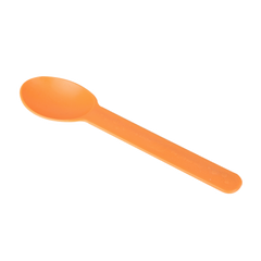 Wholesale Heavy Weight Bio-Based Spoons Tangerine Orange - 1,000 ct