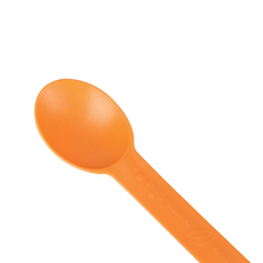 Wholesale Eco-Friendly Heavy Weight Bio-Based Spoons - Tangerine Orange - 1,000 ct