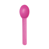 Wholesale Eco-Friendly Heavy Weight Bio-Based Spoons - Pink - 1,000 ct