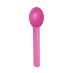 Wholesale Eco-Friendly Heavy Weight Bio-Based Spoons - Pink - 1,000 ct