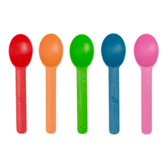 Wholesale Eco-Friendly Heavy Weight Bio-Based Spoons - Rainbow - 1,000 ct