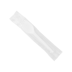 Wholesale CPLA Compostable Spork, Medium-Heavy Weight Wrapped - 750 pc