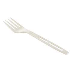 Wholesale Earth® WRAPPED CPLA Compostable Fork, Heavy Weight White - 750 ct