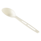 Wholesale WRAPPED CPLA Compostable Tea Spoon, Heavy Weight White - 750 ct