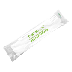 Wholesale CPLA Compostable Cutlery Kits Knife, Fork, Tea Spoon, 2-ply Napkin Heavy-Weight White - 250 sets