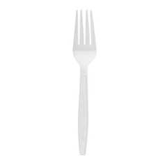 Wholesale PLA Medium-Heavy Weight Compostable Forks Bulk Box - 1,000 ct