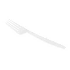 Wholesale PLA Medium-Heavy Weight Compostable Forks Bulk Box - 1,000 ct
