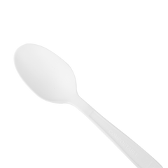 Wholesale PLA Medium-Heavy Weight Compostable Tea Spoons Bulk Box - 1,000 ct