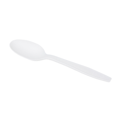 Wholesale PLA Medium-Heavy Weight Compostable Tea Spoons Bulk Box - 1,000 ct