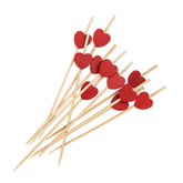 Wholesale 3.5'' Bamboo Pick, Red - 5,000 ct