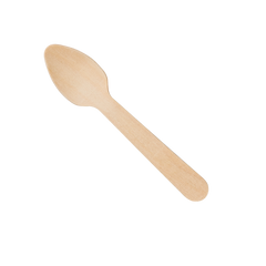 Wholesale Eco-Friendly Wooden Compostable Heavy Weight Tasting Spoon - 4,000 ct