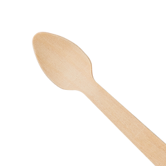 Wholesale Eco-Friendly Wooden Compostable Heavy Weight Tasting Spoon - 4,000 ct