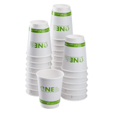 Wholesale 16 oz Eco-Friendly Insulated Paper Hot Cups - One Cup, One Earth - 90mm - 500 ct