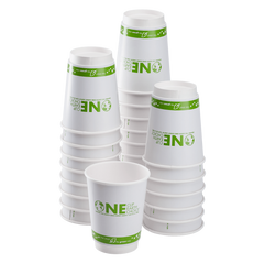 Wholesale 16 oz Eco-Friendly Insulated Paper Hot Cups - One Cup, One Earth - 90mm - 500 ct