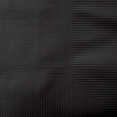 Wholesale 10"x10" Premium Beverage Napkins Black - 1,000 ct