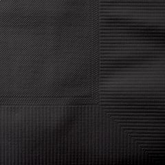 Wholesale 10"x10" Premium Beverage Napkins Black - 1,000 ct