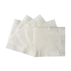 Wholesale 10"x10" Premium Beverage Napkins White - 3,000 ct