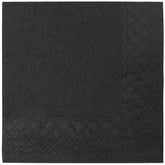 Wholesale 9.5"x9.5" Black Beverage Napkins - 4,000 ct
