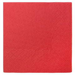 Wholesale 9.5"x9.5" Beverage Napkins - Red- 1,000 ct