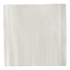 Wholesale 9"x9" Beverage Napkins White - 4,000 ct