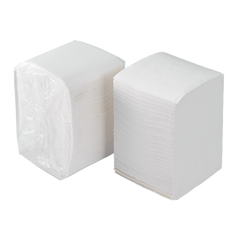 Wholesale 9"x9" Beverage Napkins White - 4,000 ct