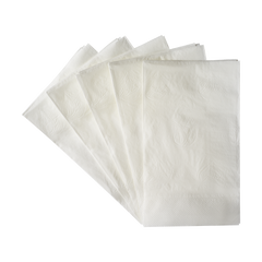 Wholesale 15"x17" 1 Ply Dinner Napkins White - 3,000 ct