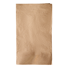 Wholesale 15"x17" 2 Ply Dinner Napkins - Kraft - 3,000 ct