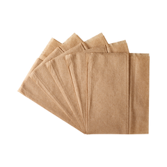 Wholesale 12"x13" Off-Fold Napkins - Kraft - 6,000 ct