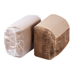 Wholesale 12"x13" Off-Fold Napkins - Kraft - 6,000 ct