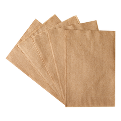 Wholesale 8"x6.5" Interfold Dispense Napkins - Kraft - 6,000 ct