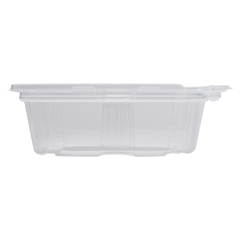 Wholesale 12oz PET Plastic Tamper Resistant Hinged Deli Container with Lid - 200 ct