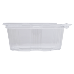 Wholesale 16oz PET Plastic Tamper Resistant Hinged Deli Container with Lid - 200 ct