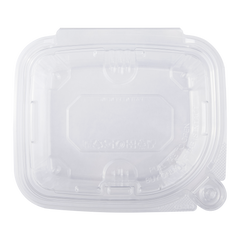 Wholesale 16oz PET Plastic Tamper Resistant Hinged Deli Container with Lid - 200 ct