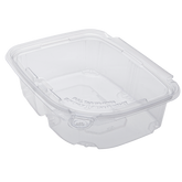 Wholesale 24oz PET Plastic Tamper Resistant Hinged Deli Container with Lid - 200 ct