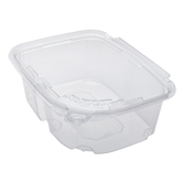 Wholesale 32oz PET Plastic Tamper Resistant Hinged Deli Container with Lid - 200ct