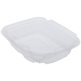 Wholesale 8oz PET Plastic Tamper Resistant Hinged Deli Container with Lid - 200 ct