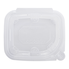 Wholesale 8oz PET Plastic Tamper Resistant Hinged Deli Container with Lid - 200 ct