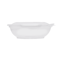 Wholesale 16oz PET Plastic Tamper Resistant Hinged Salad Bowl with Dome Lid - 240 sets