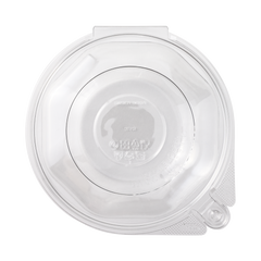 Wholesale 32oz PET Plastic Tamper Resistant Hinged Salad Bowl with Dome Lid - 240 sets