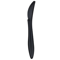 Wholesale PP Plastic Medium Weight Knives Bulk Box Black - 1,000 ct